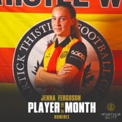 McArthur Scott PTWFC February Player of the Month