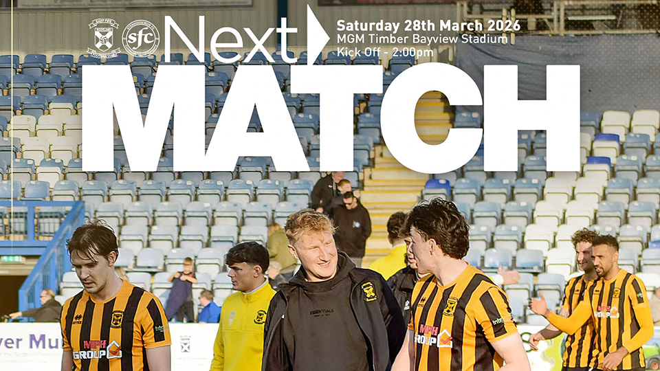 Match Info | East Fife v Stenhousemuir – Saturday 28th March 2026