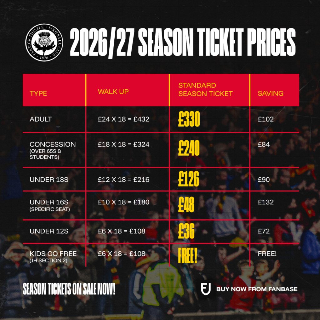 The place we’ll always call our home – 2026/27 Season Tickets on sale now!