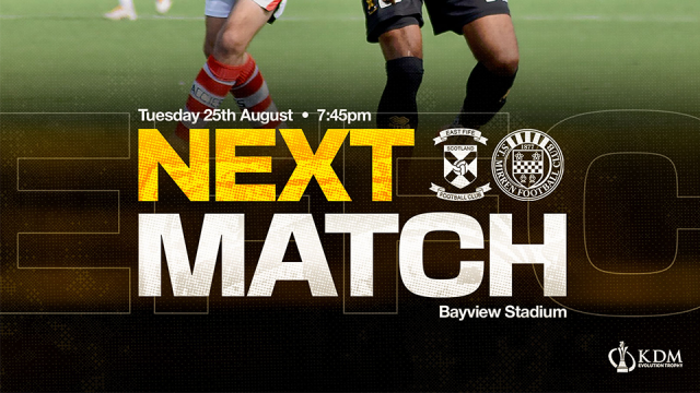 Match Info | East Fife v St. Mirren B – Tuesday 25th August 2026