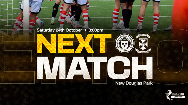 Match Info | Hamilton Academical v East Fife – Saturday 24th October 2026
