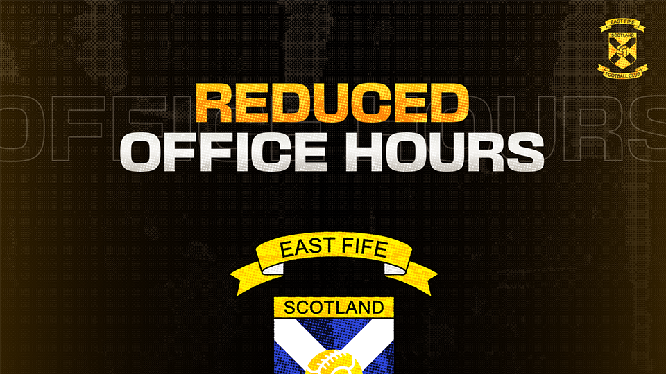 Club Office Opening Hours – Week Commencing 12th October