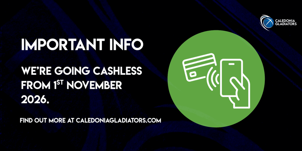Caledonia Gladiators Go Cashless from 1st November 2026