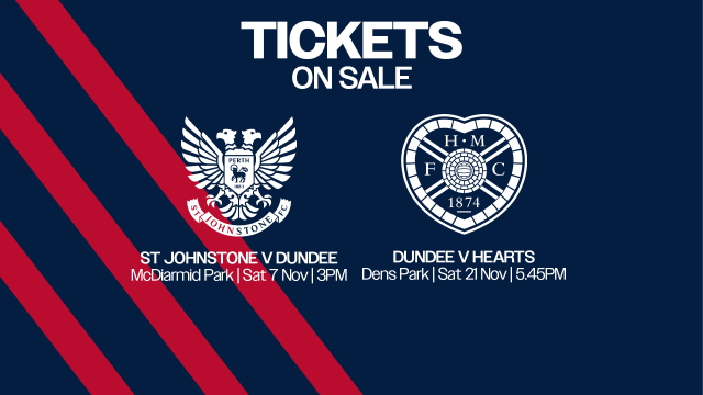 St Johnstone & Hearts Tickets On Sale Now